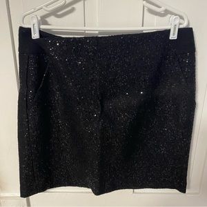 Loft Black Sparkle Skirt